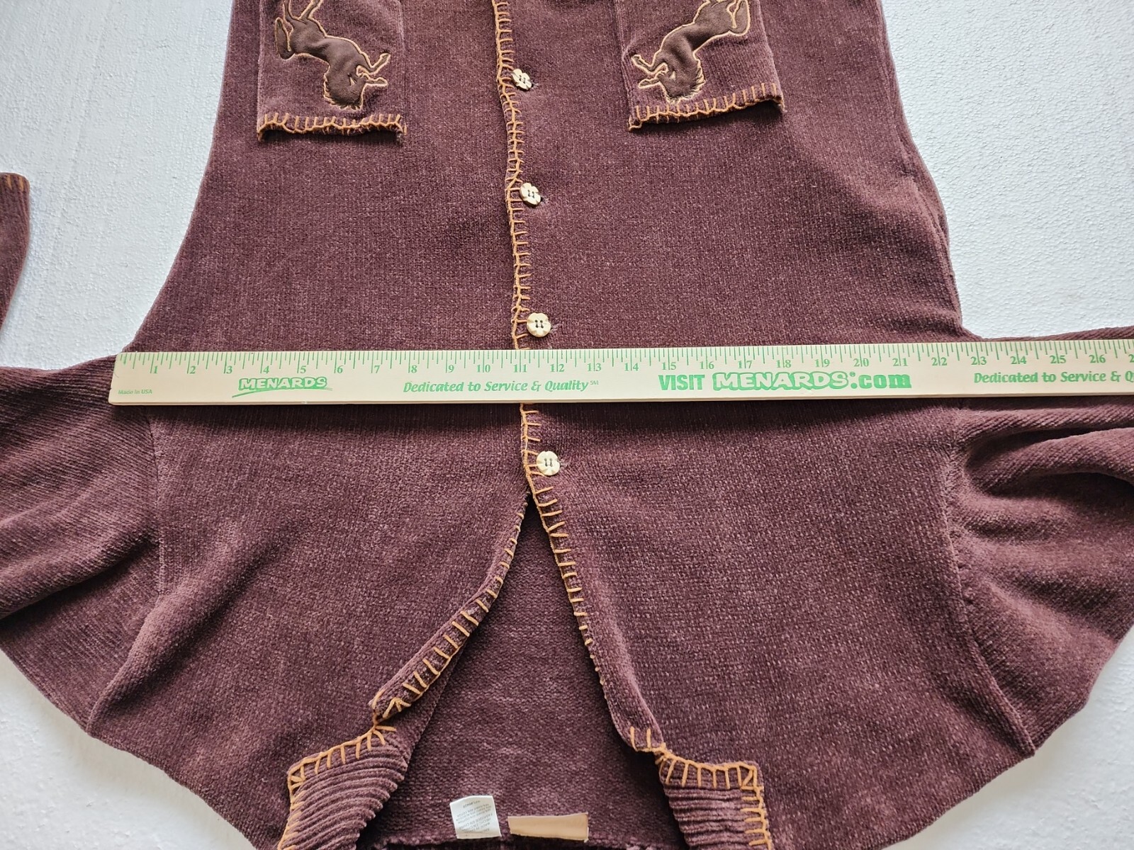 VTG Chenille Cardigan Wrangler Western Women Sz2XL BIG&TALL jacket coat sweater