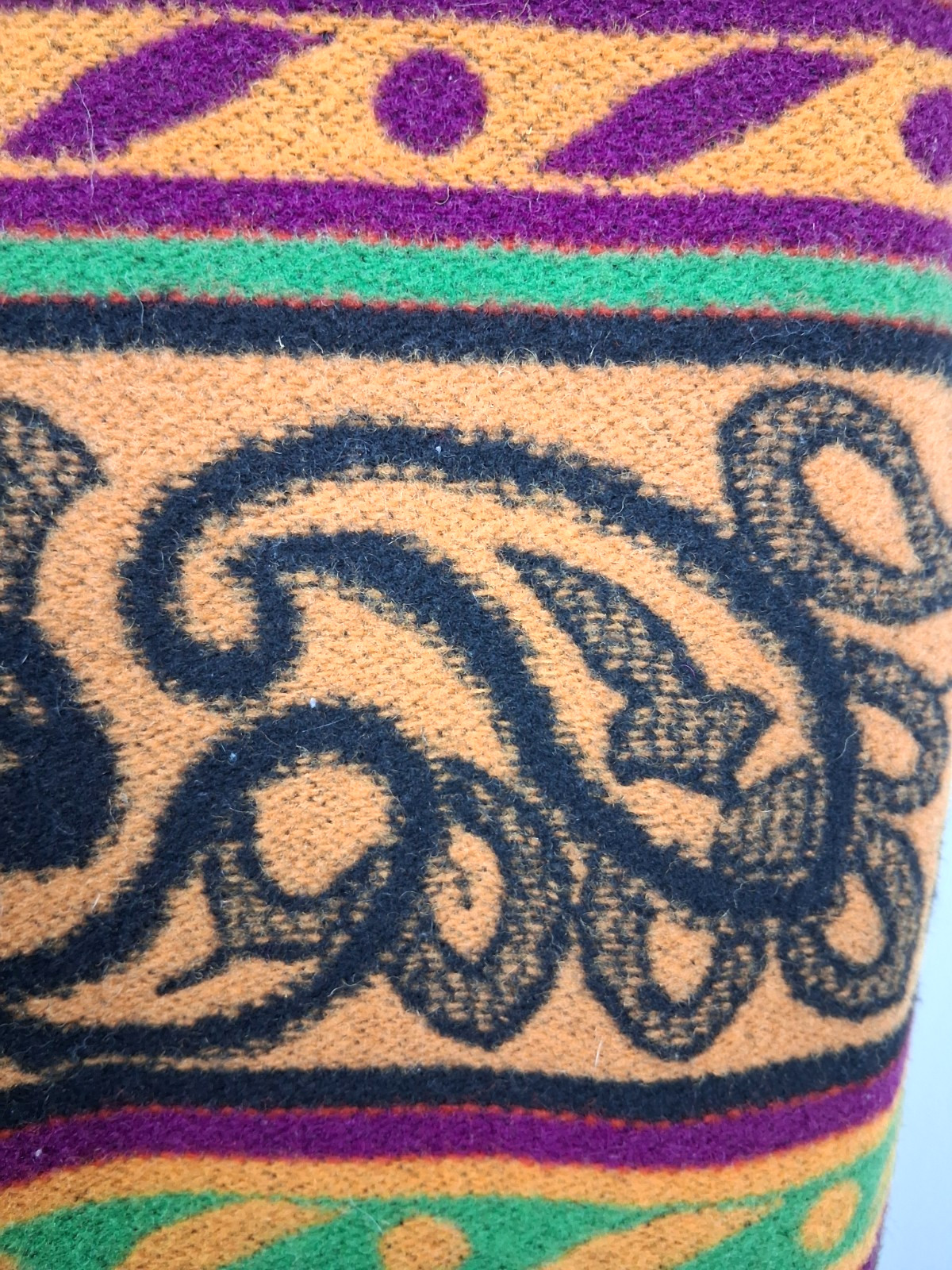 Vintage Byblos 1970’s Blanket Coat by Gianni Versace 100% Wool Unique RARE
