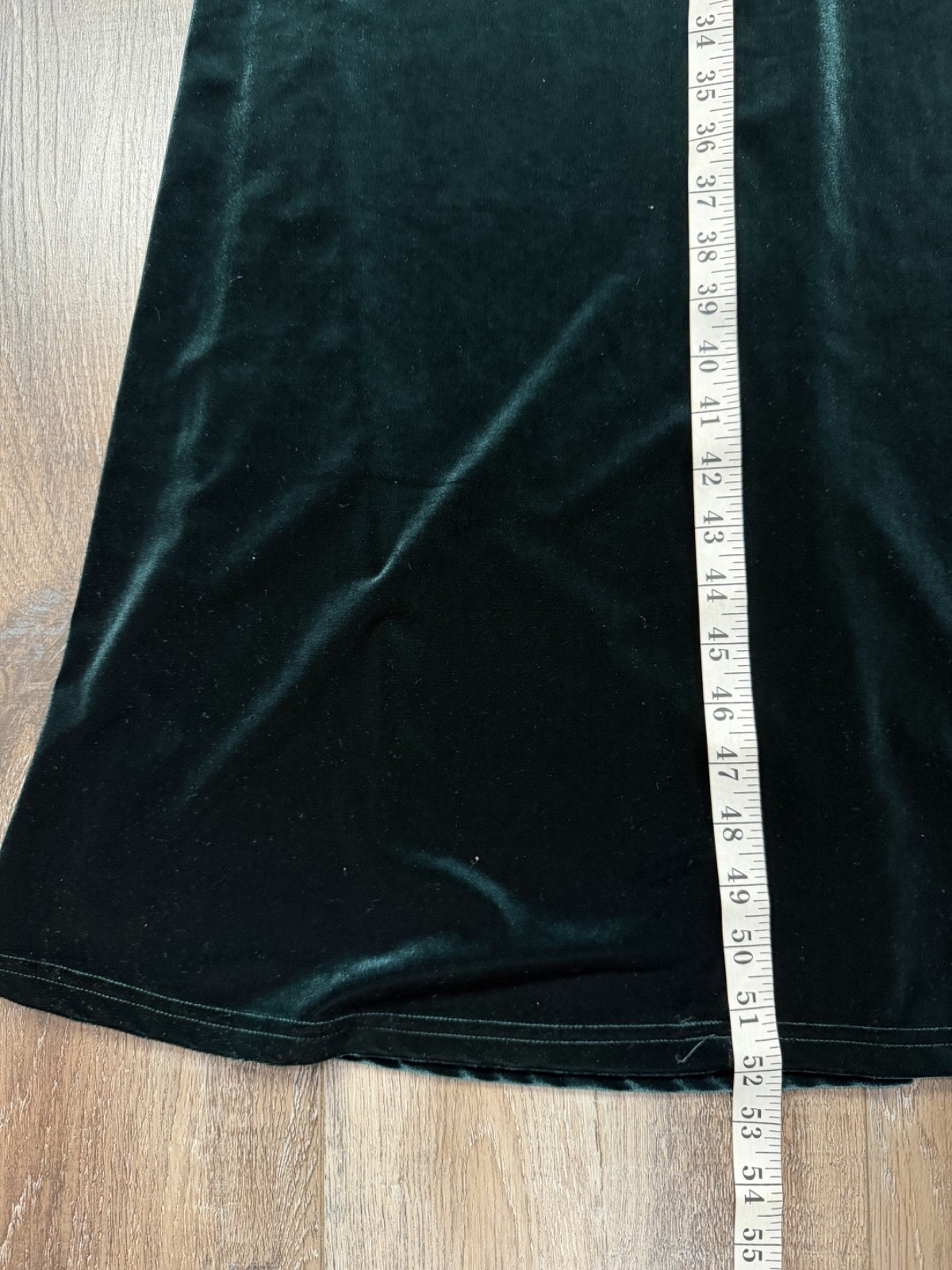 Vintage Emerald Green Velvet Maxi Dress Size Large Floral Glitter Jostar USA