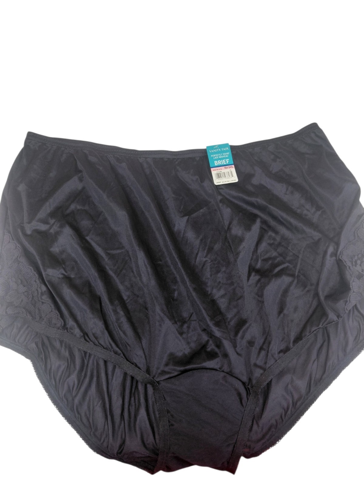 Vintage Vanity Fair Black Brief Size 10/3XL