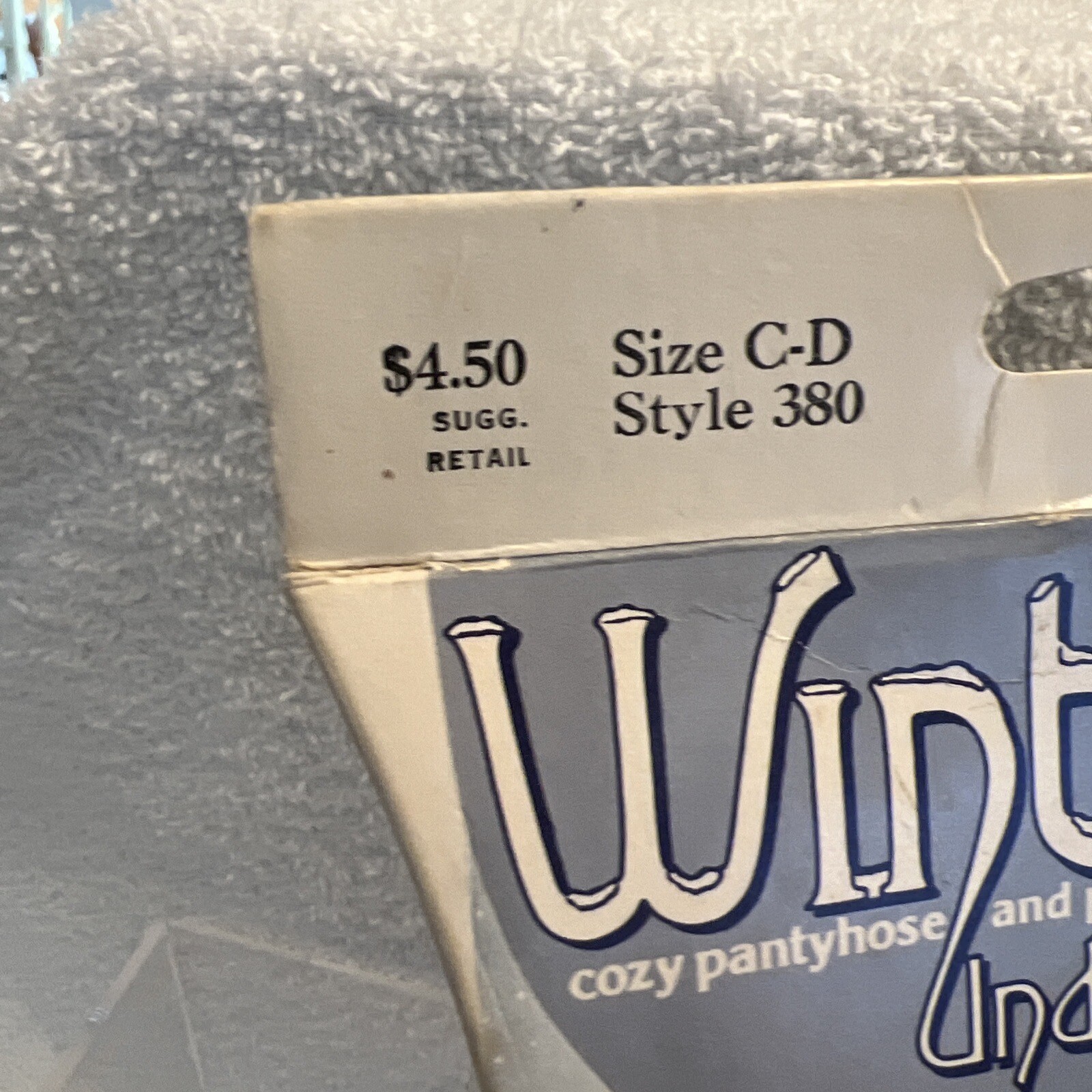 New Vintage 1983 Hanes Winteralls Underalls Pantyhose Brown Size C-D Style 380