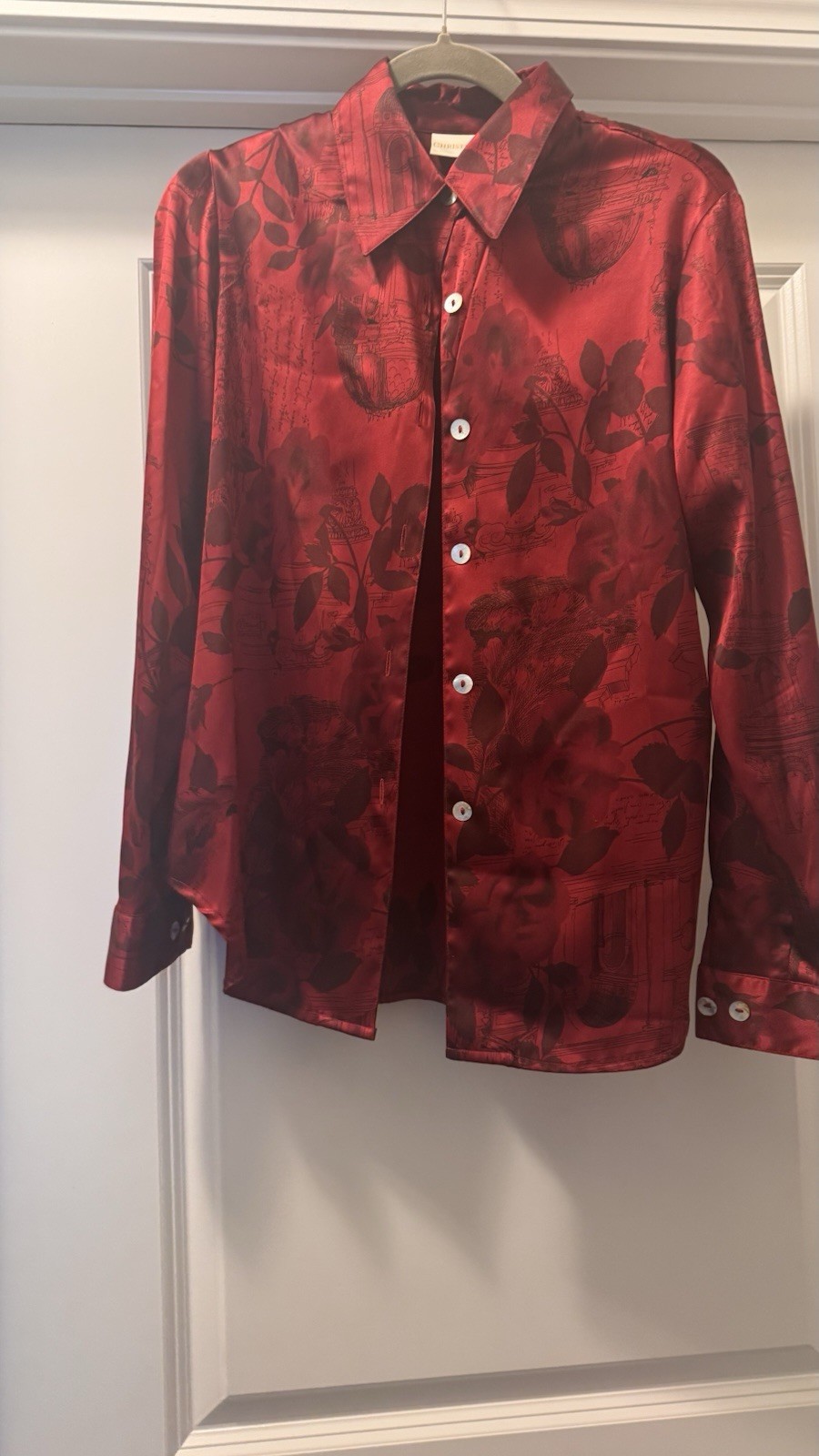 1990s Christie & Jill 100% Silk Blouse Women’s Size Small