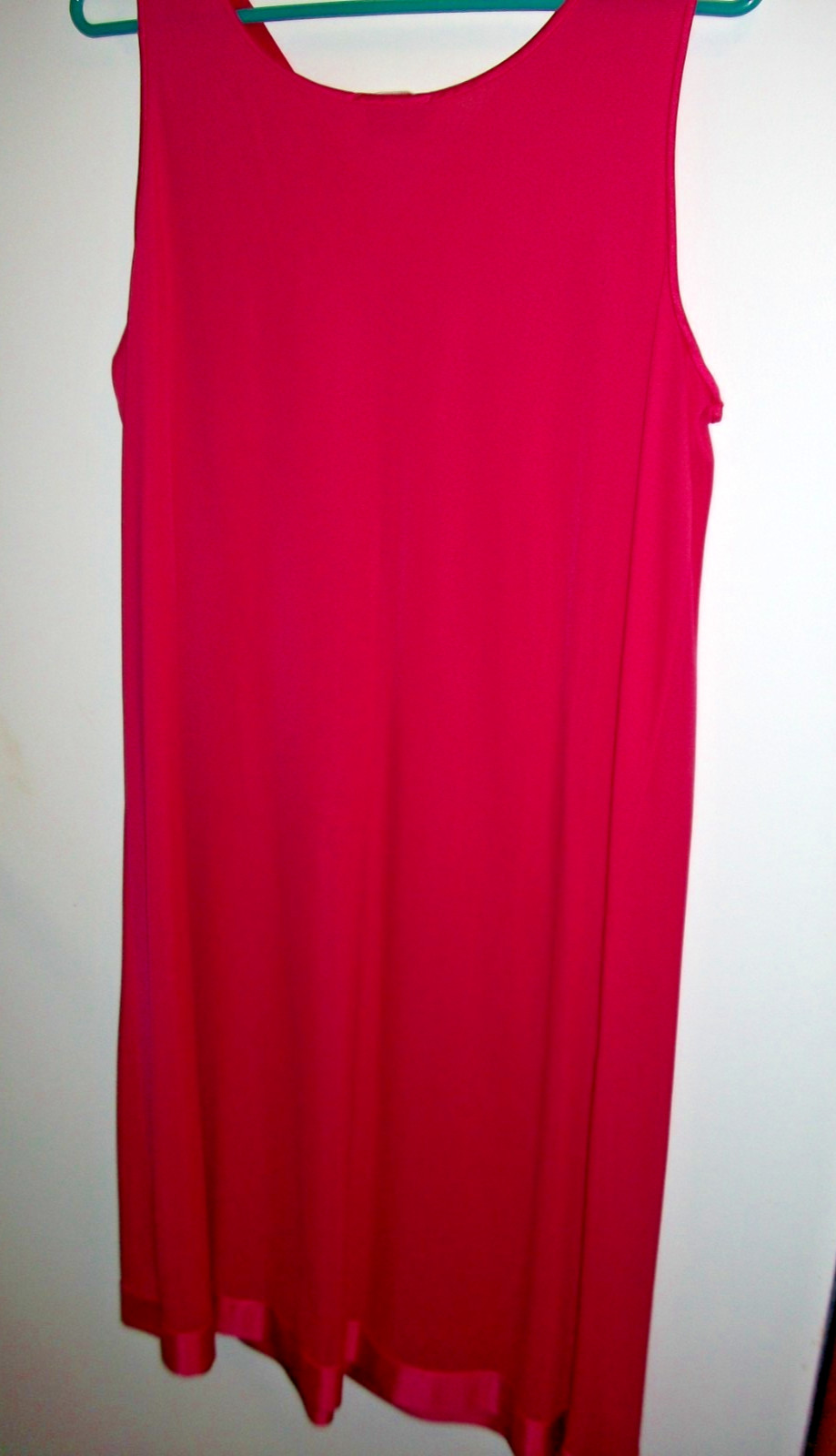Vintage Vanity Fair MAGENTA PINK Robe Nightgown Set M USA SILKY NYLON RETRO 70’s