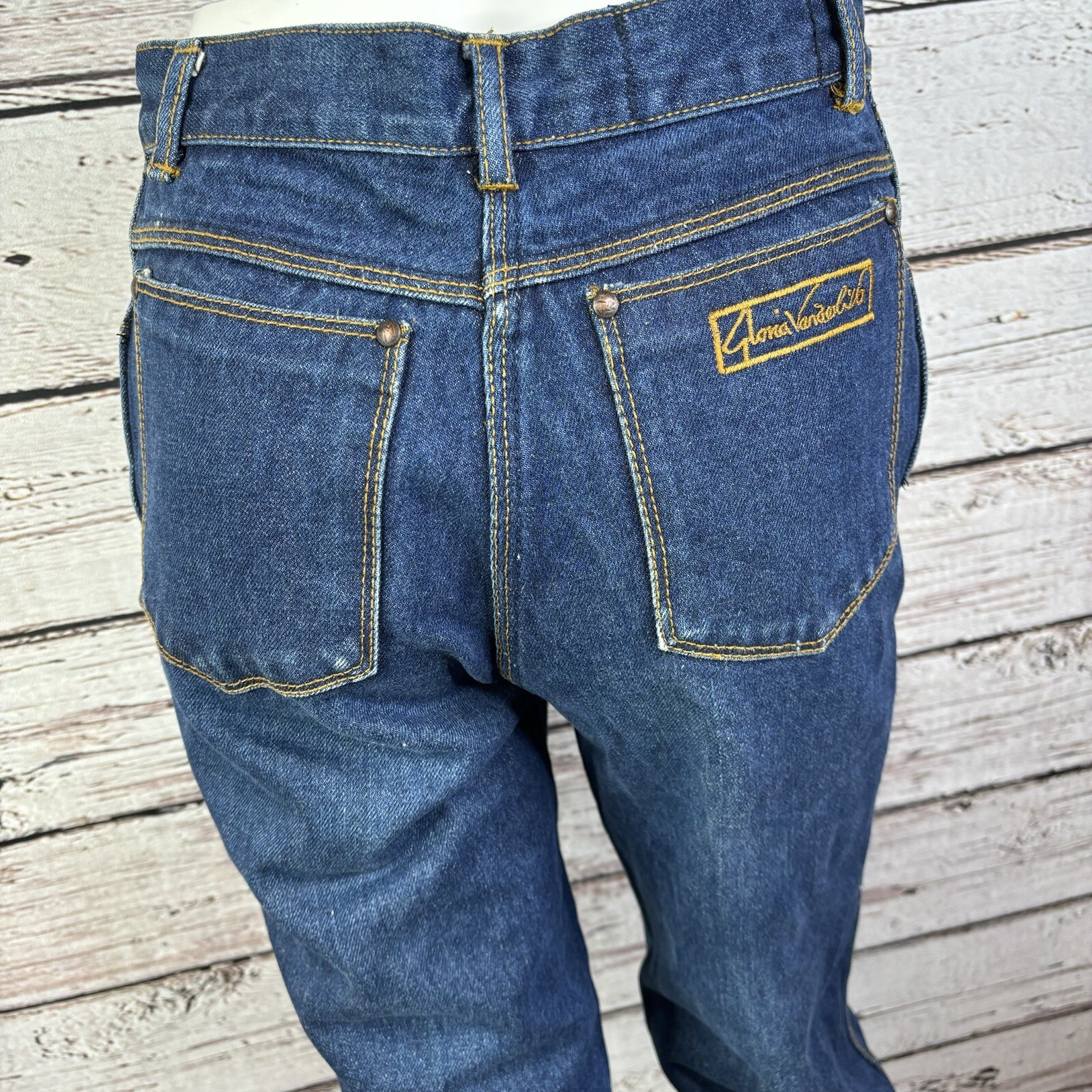 Gloria Vanderbilt For Murjani VINTAGE Staight Leg Jeans 8 Fit Small 25” Waist!!