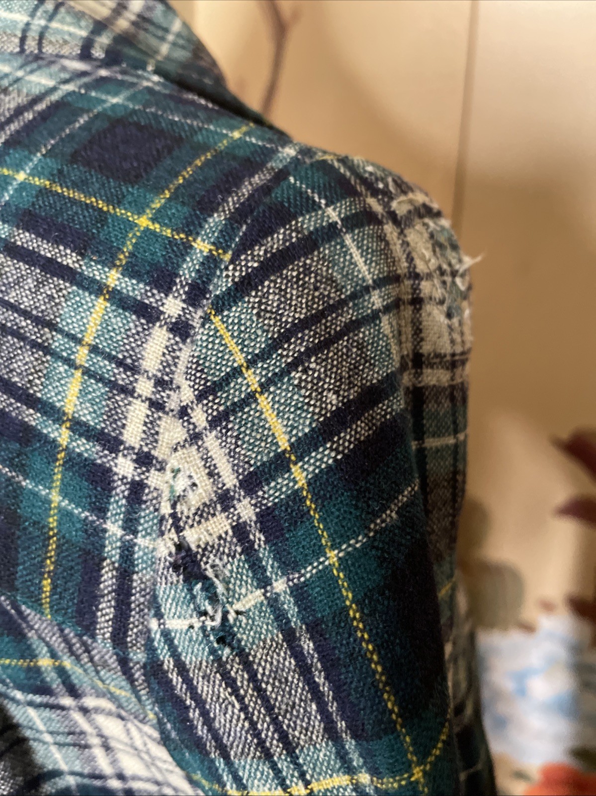 Vintage 1940s Sz S/M Pendleton Pure Wool Plaid Shirt Jacket ’49er Chore Coat