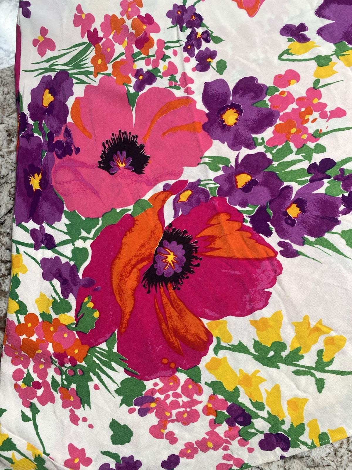 Vintage 1990s Betsey Johnson White Whimsical Floral Bias Cut Slip Dress S Small