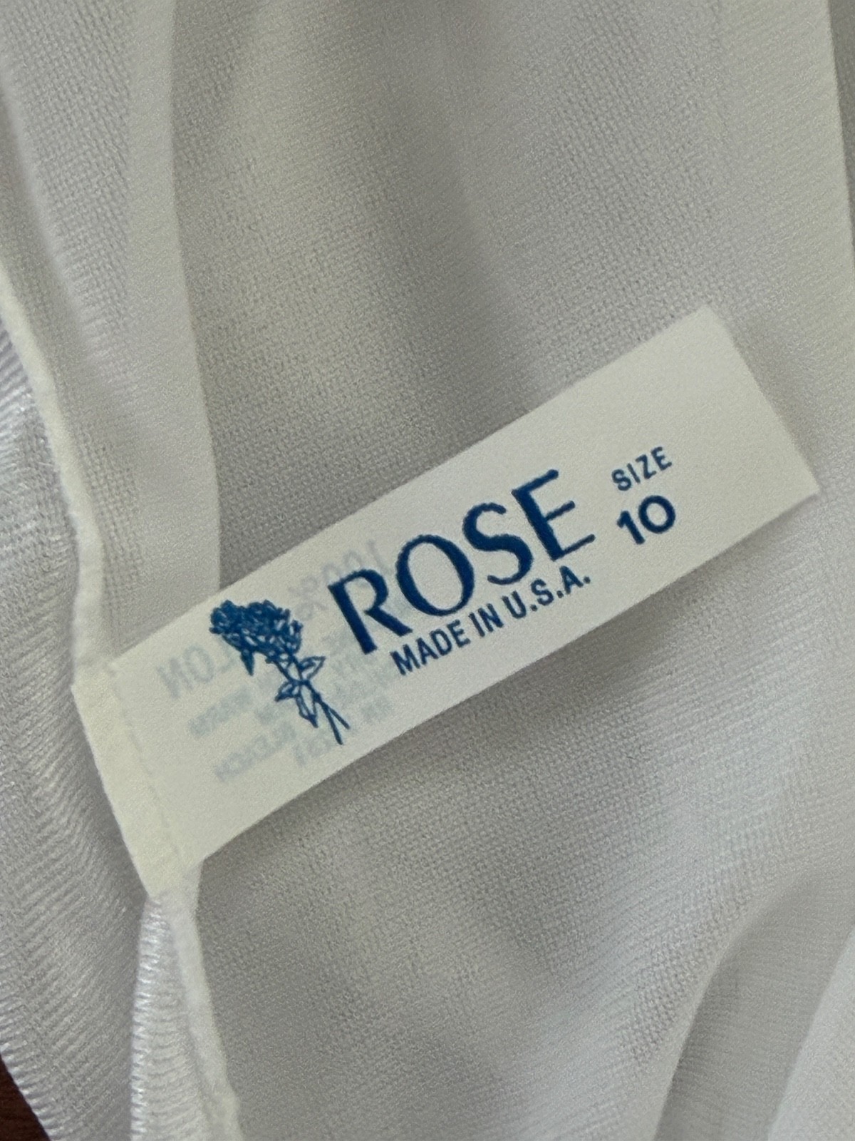 Vintage ROSE Brand High Waist Granny Panties Ivory Nylon Lace Sz 10 NOS 3 Pair