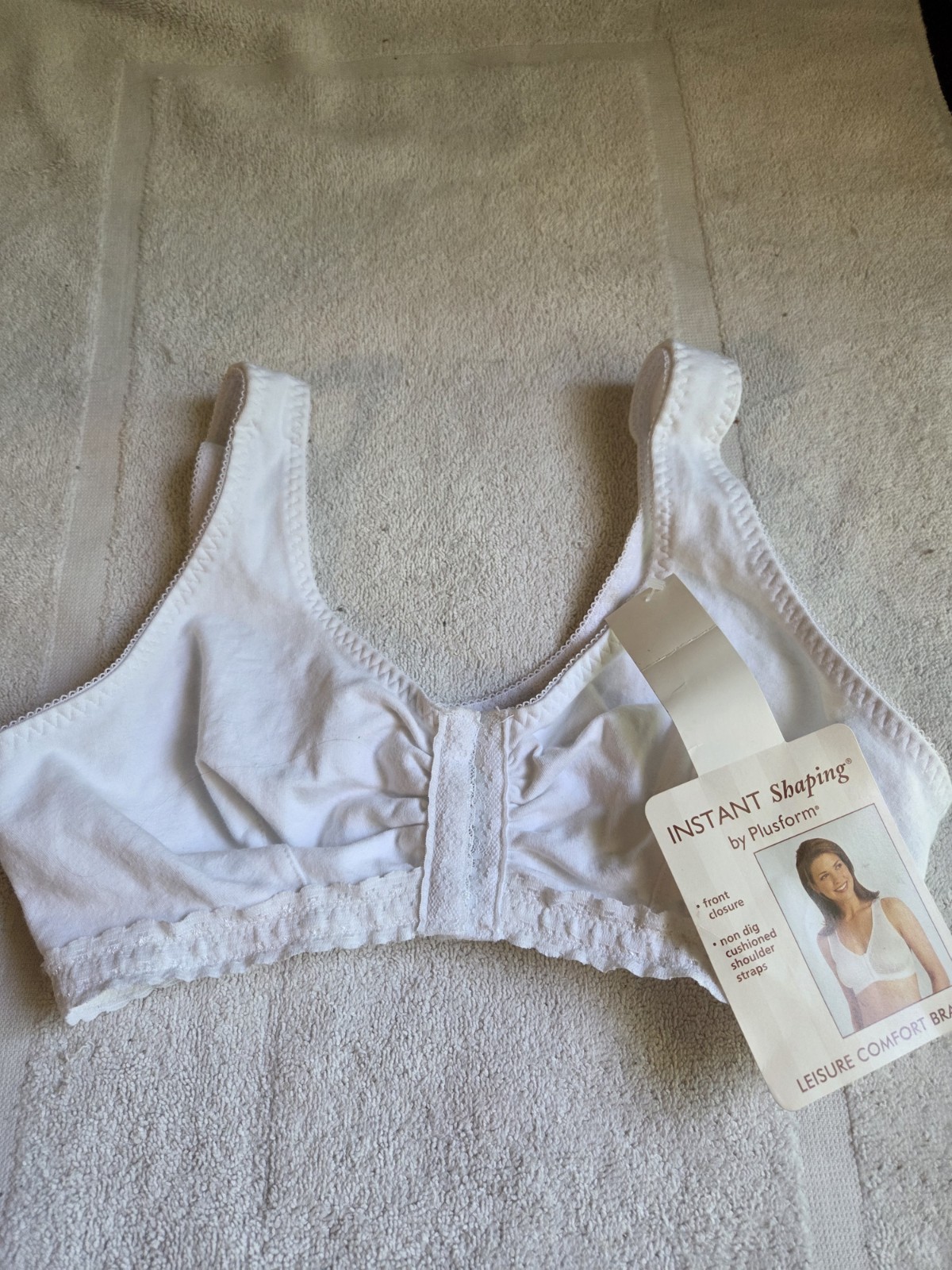 NWT Vintage Instant Shaping By Plusform Leisure Front Close Comfort Bra Size 36