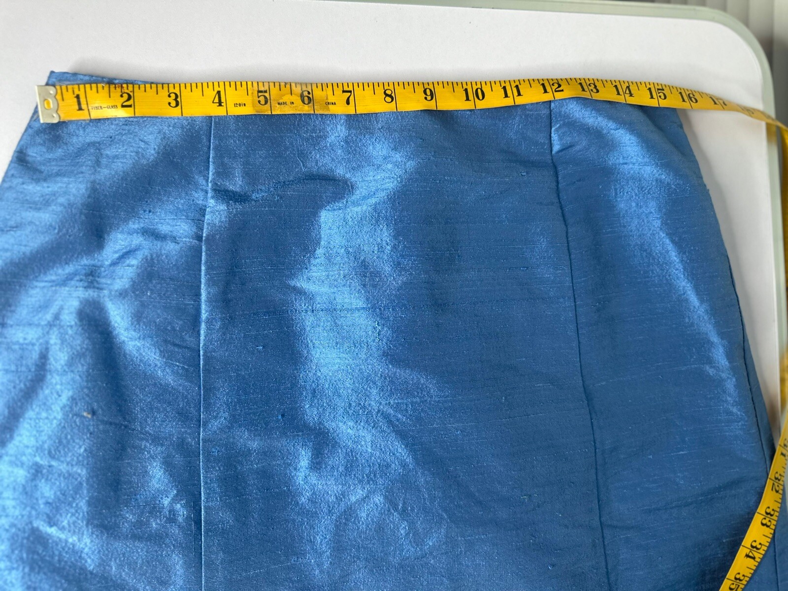 NWT Watters & Watters Vintage Silk Deadstock French Blue 2 pc Skirt Top Set 12
