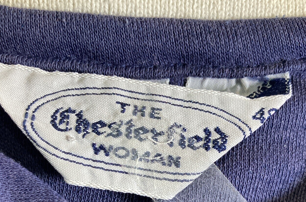 Vintage Top Women’s Size 40 Blue Polo 70’s