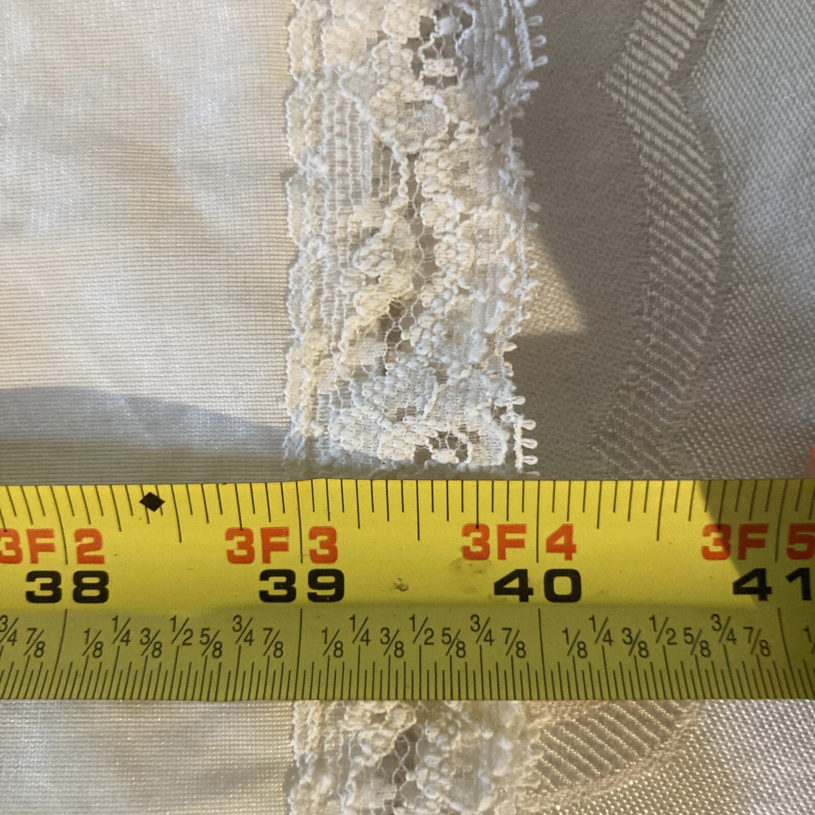 Vintage Wonder Maid Non Cling Ivory Full SLIP PIN-UP Size 36 Med see measurments
