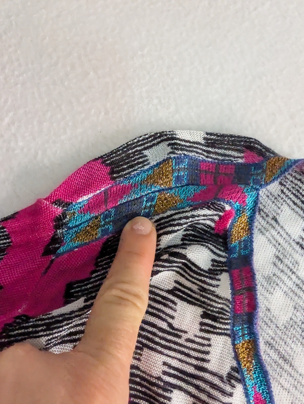 ​VINTAGE Custo Barcelona Graphic Dress M Cyber Geometric Pink Mini Minor Flaw