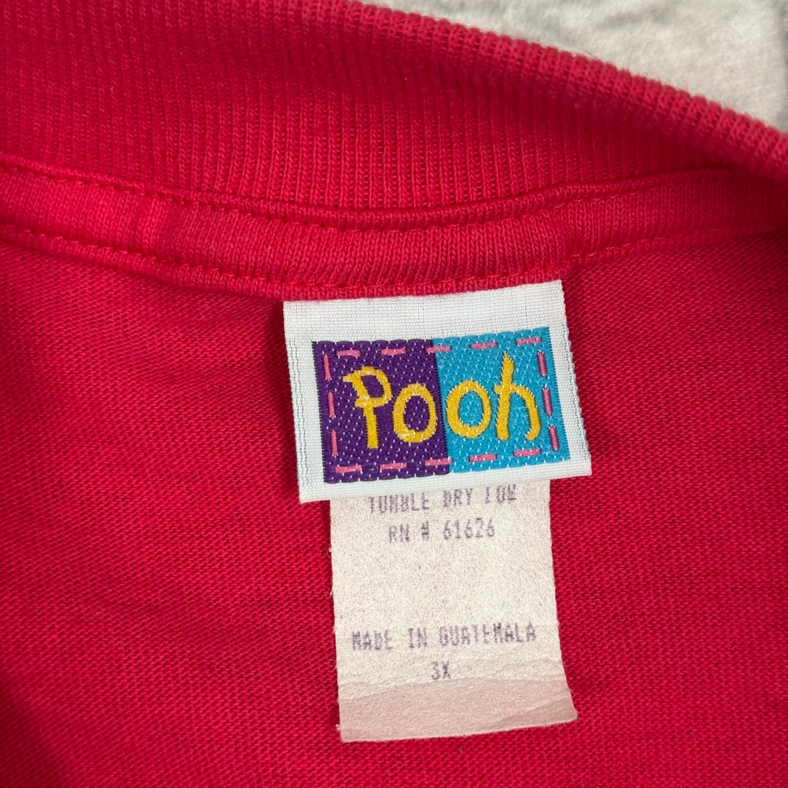 VTG Disney Winnie The Pooh T-Shirt Nightgown Womens 3XL Embroidered Pocket