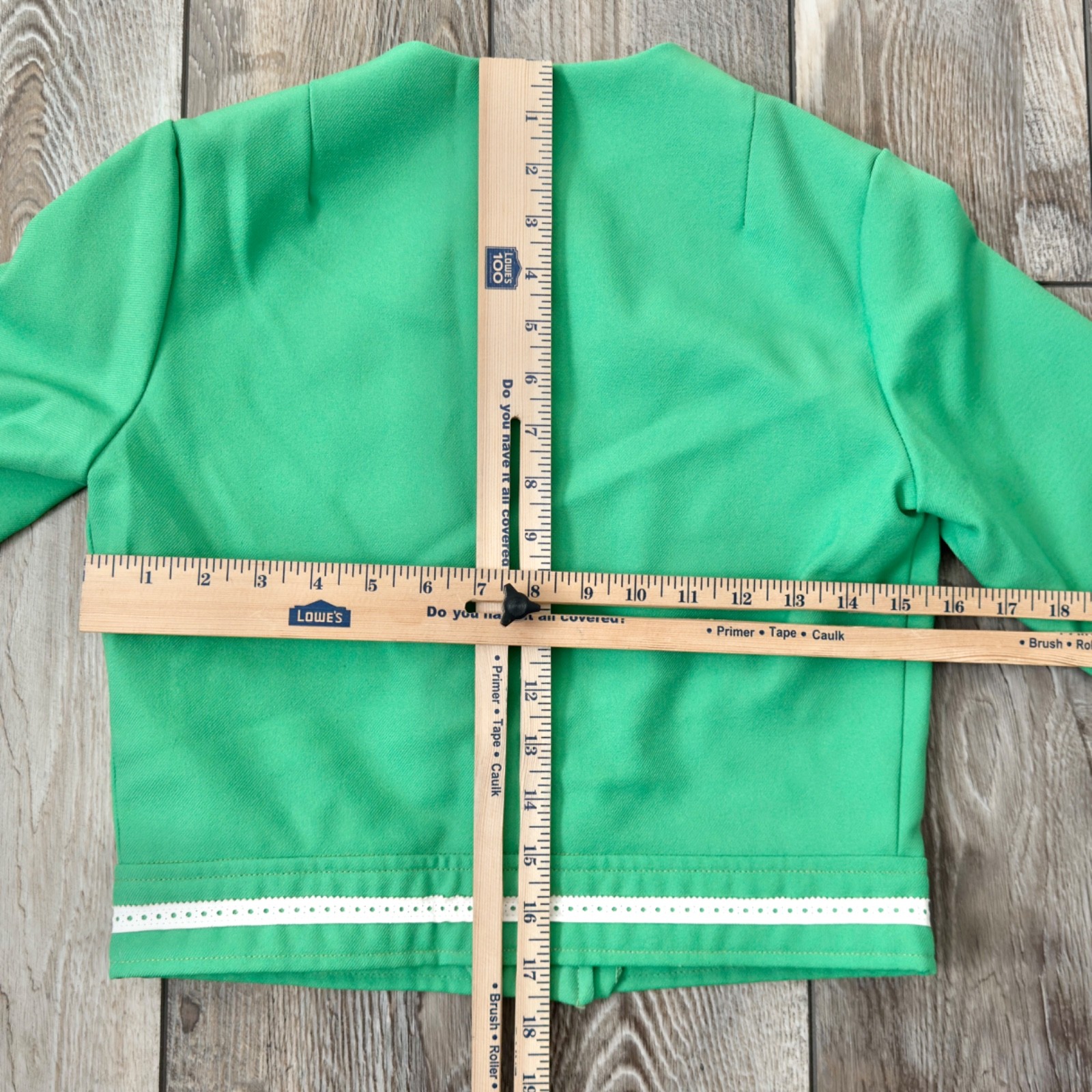 Vintage Vicky Vaughn Green Short Petite Jacket Top Read