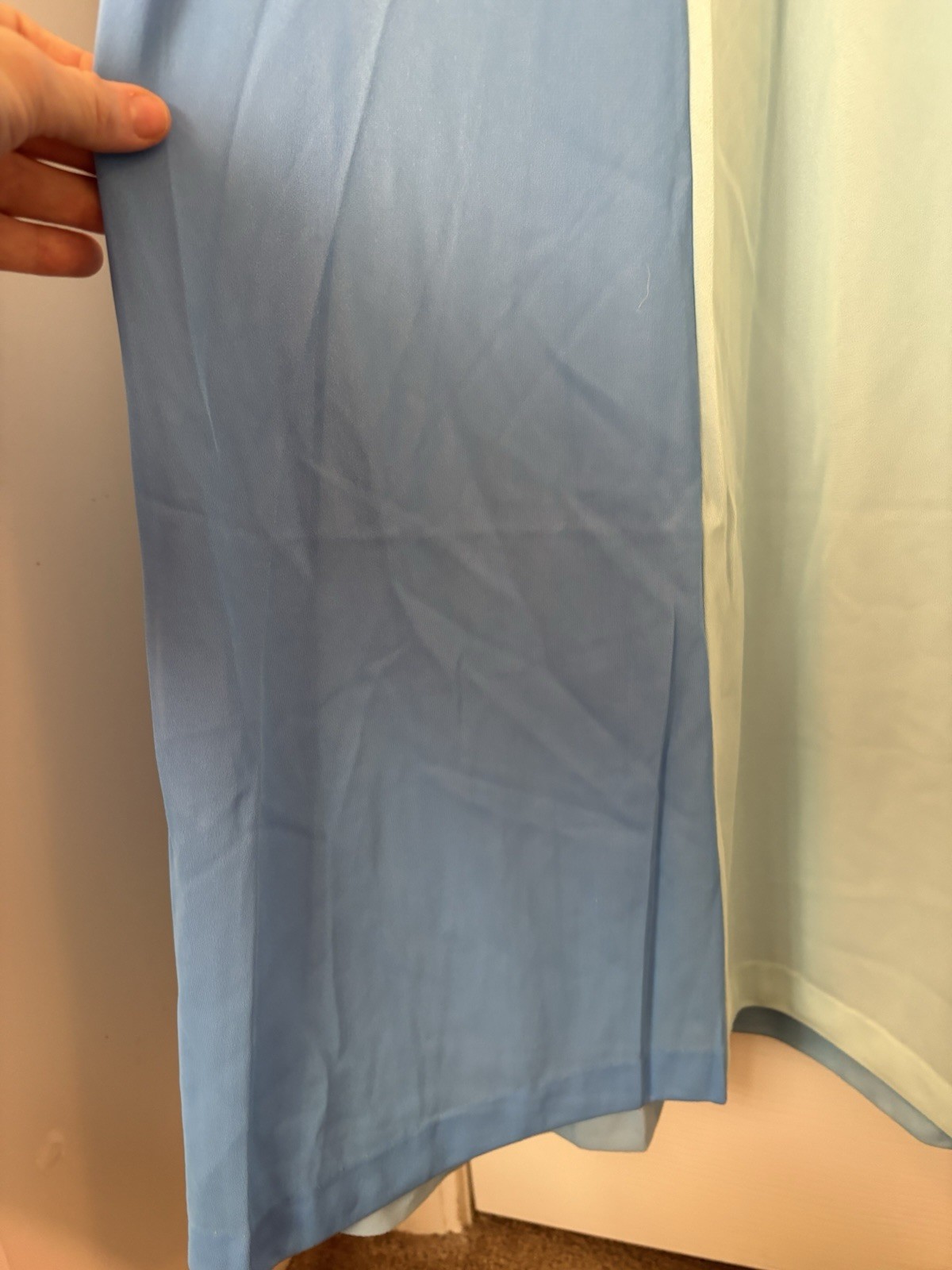VTG gossard artemis Slip Dress Multi color Blues Style 5275 100% Nylon Crepe MED
