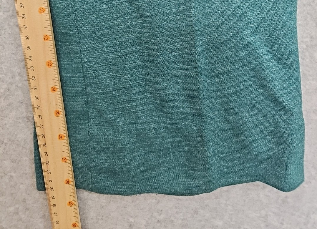 Vtg Levis For Gals Pants flare leg high-rise teal stretch knit sz 32×28 60s