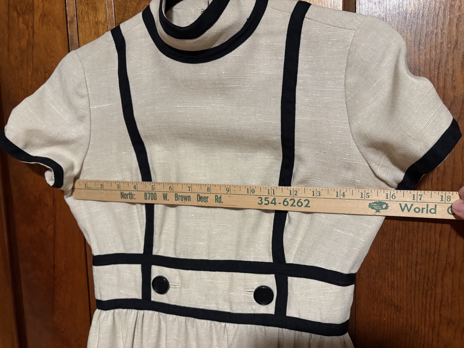 RARE Vintage 60s Geoffrey Beene Wool Mod Cocktail Dress Saks Fifth Ave