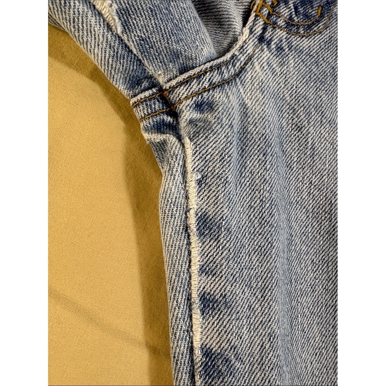 Vintage 90s Express Bleus Bootcut Light Wash Rigid 100% Cotton Denim 5/6S Petite