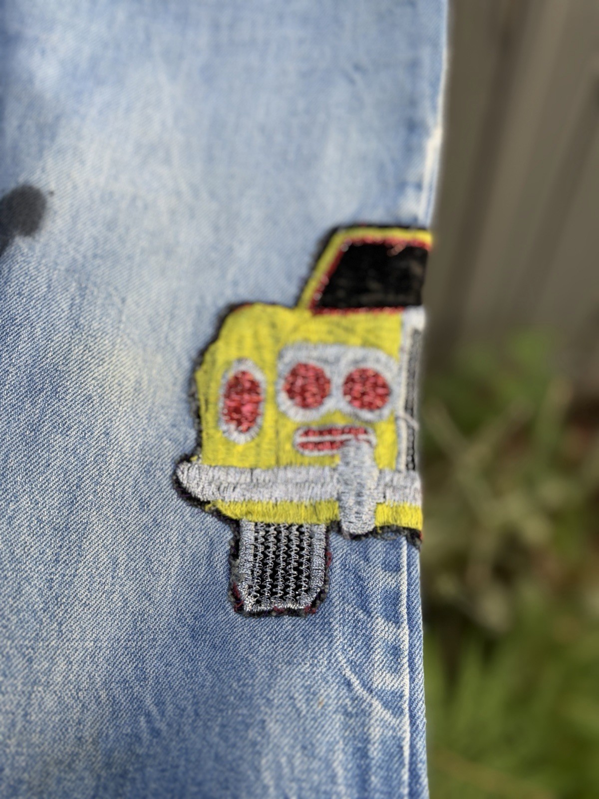 Vintage 1970s Levi Patchwork Denim Bohemian Hippie Jeans Glam Rocker 30×34
