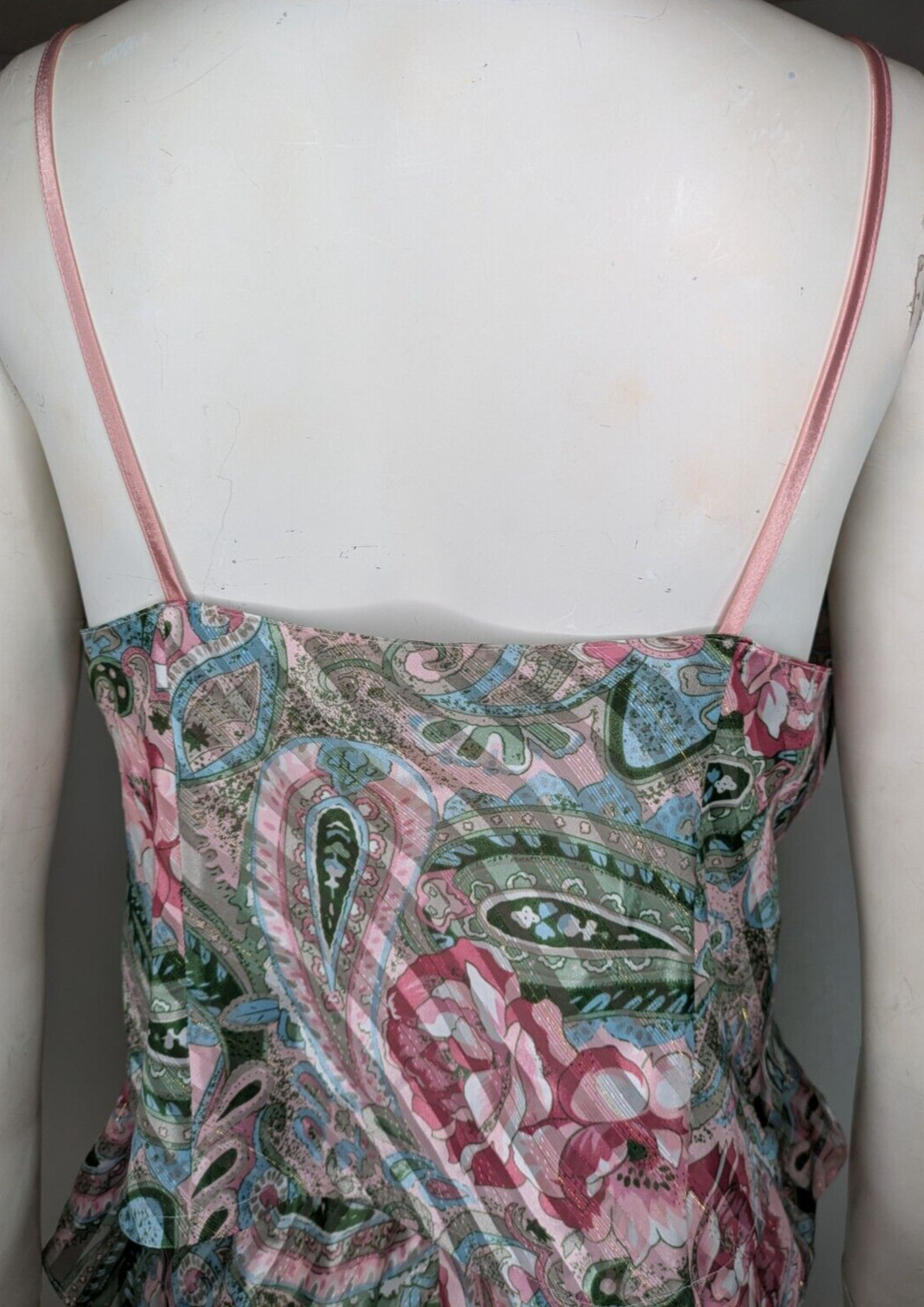 Victoria’s Secret Vintage Pajama Set French Cut Camisole Shorts Buttons Sheer M
