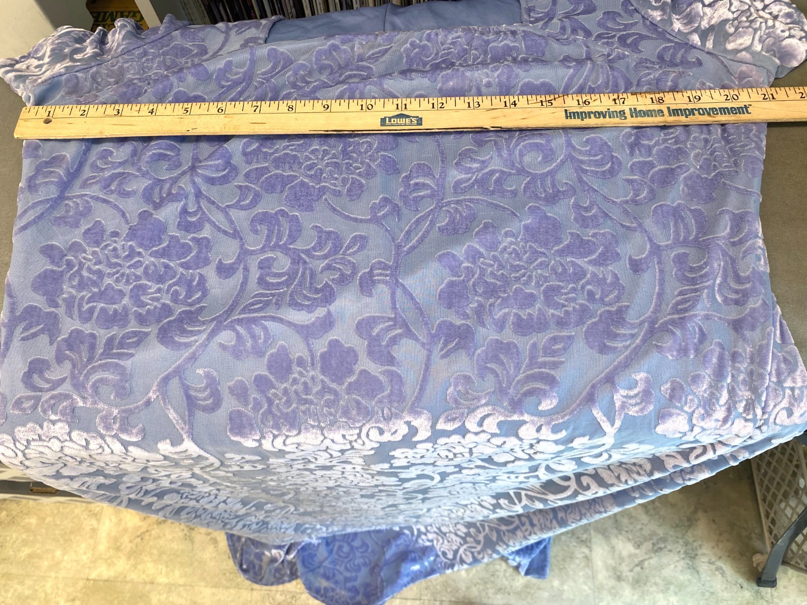Onyx Nite Wendye Chaitin Purple Blue Velvet Dress Long Nightgown Size 18 Large