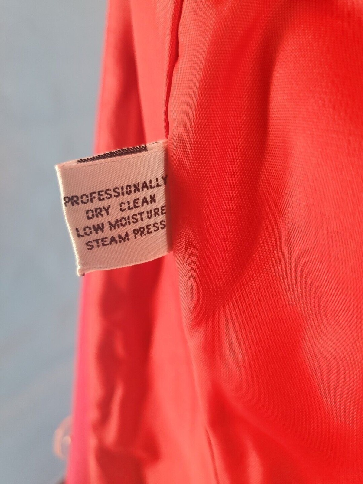 Saville Woolmark Jacket Blazer Red Sz 8 Vintage Lined Single Button Shoulder Pad