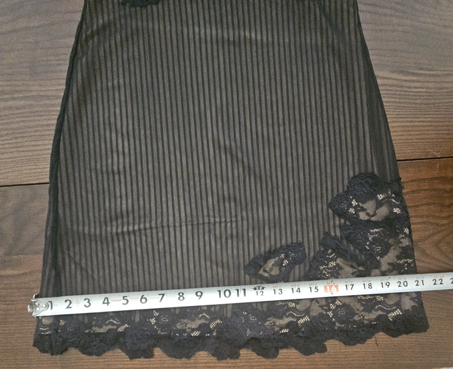 SOMA Pinstripe SLIP DRESS CHEMISE GOWN Stretch Sz S Short Lace Steampunk Nightie