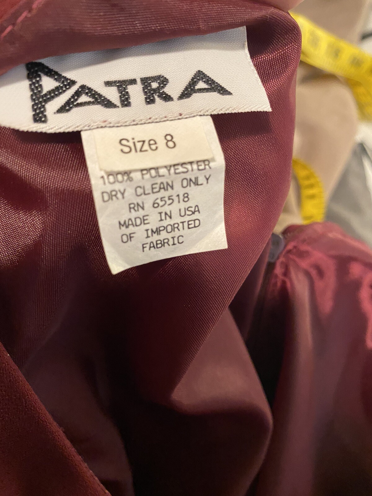 Vintage Patri Mother of the Bride Dress Made in USA Size 8