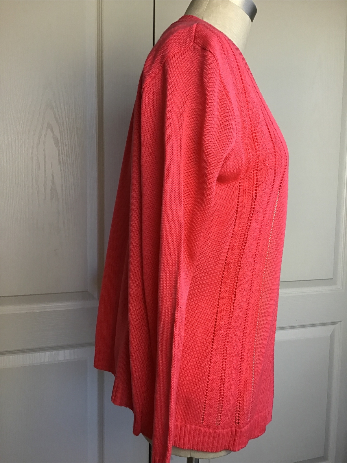 Vintage Sydney Gould Women’s Two Piece Peach Sweater And Vest Set M NOS