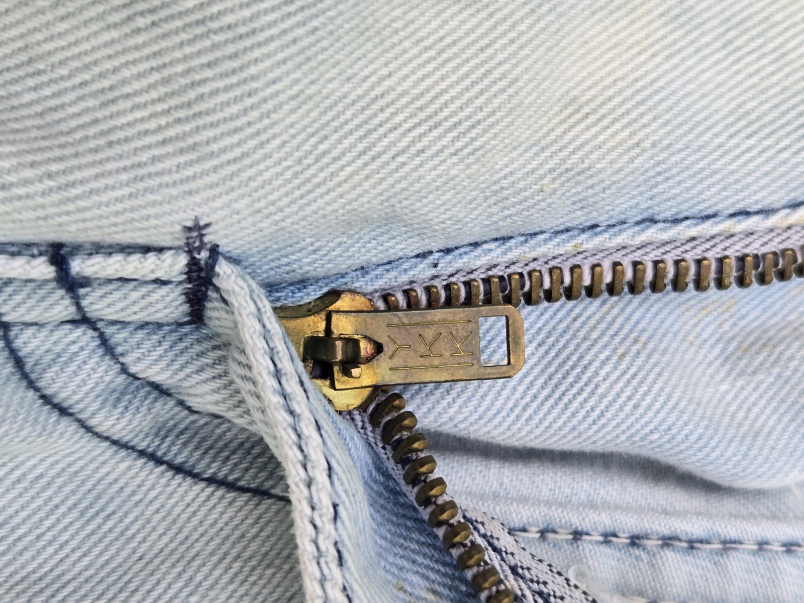 Vintage 1970s Faded Glory Bell Bottom Jeans Women’s Distressed Wildcat Denim