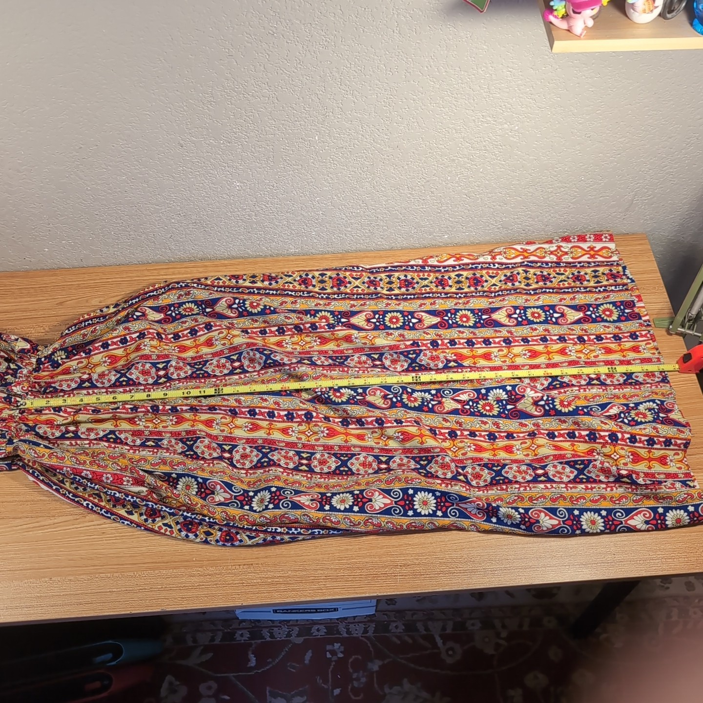 Vintage Handmade Maxi Dress 1960s Mod Hippie Boho Paisley Halter VIBRANT