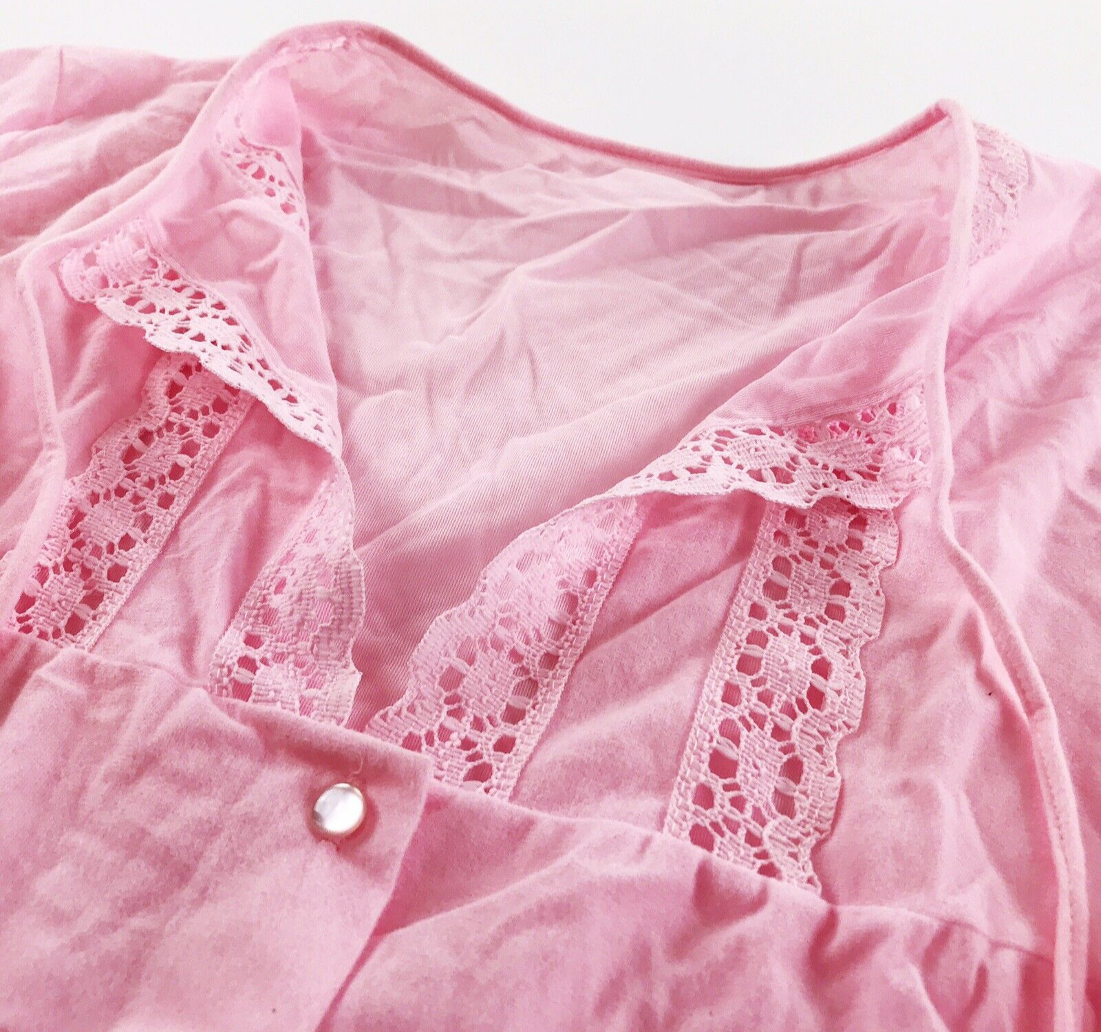 Vintage Gilead Pajamas Womens 40 1960’s Pink Set Top Bottoms Pants Sleep Clothes
