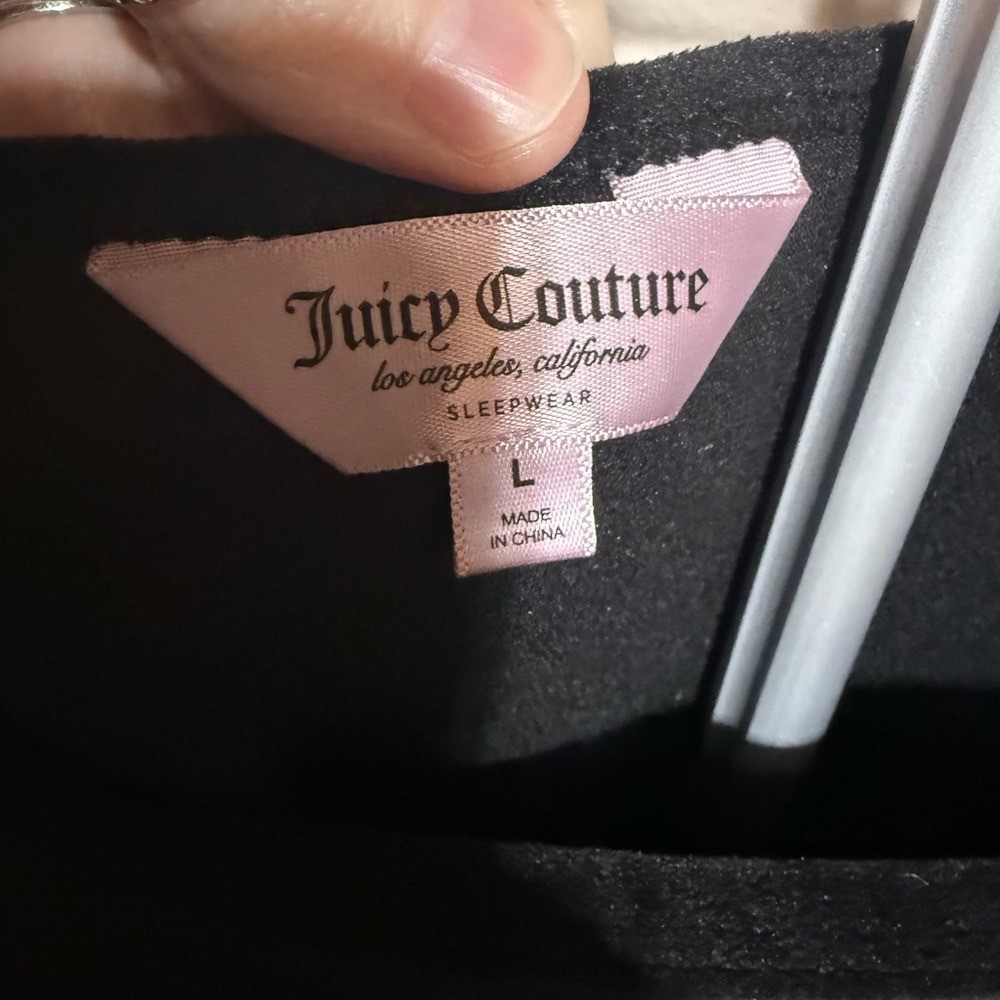 Juicy Couture Black Camisole with Embellished Logo