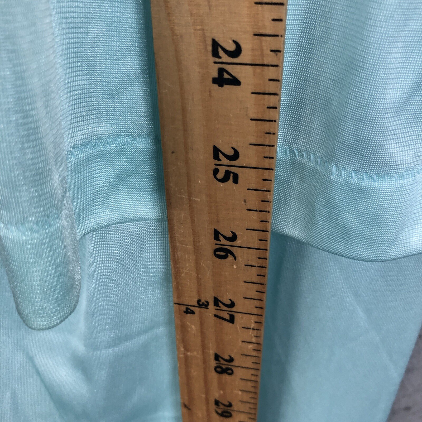 Vintage Coquette Pajamas Womens SMall Blue Nylon Silky Feminine Lace Trim Retro