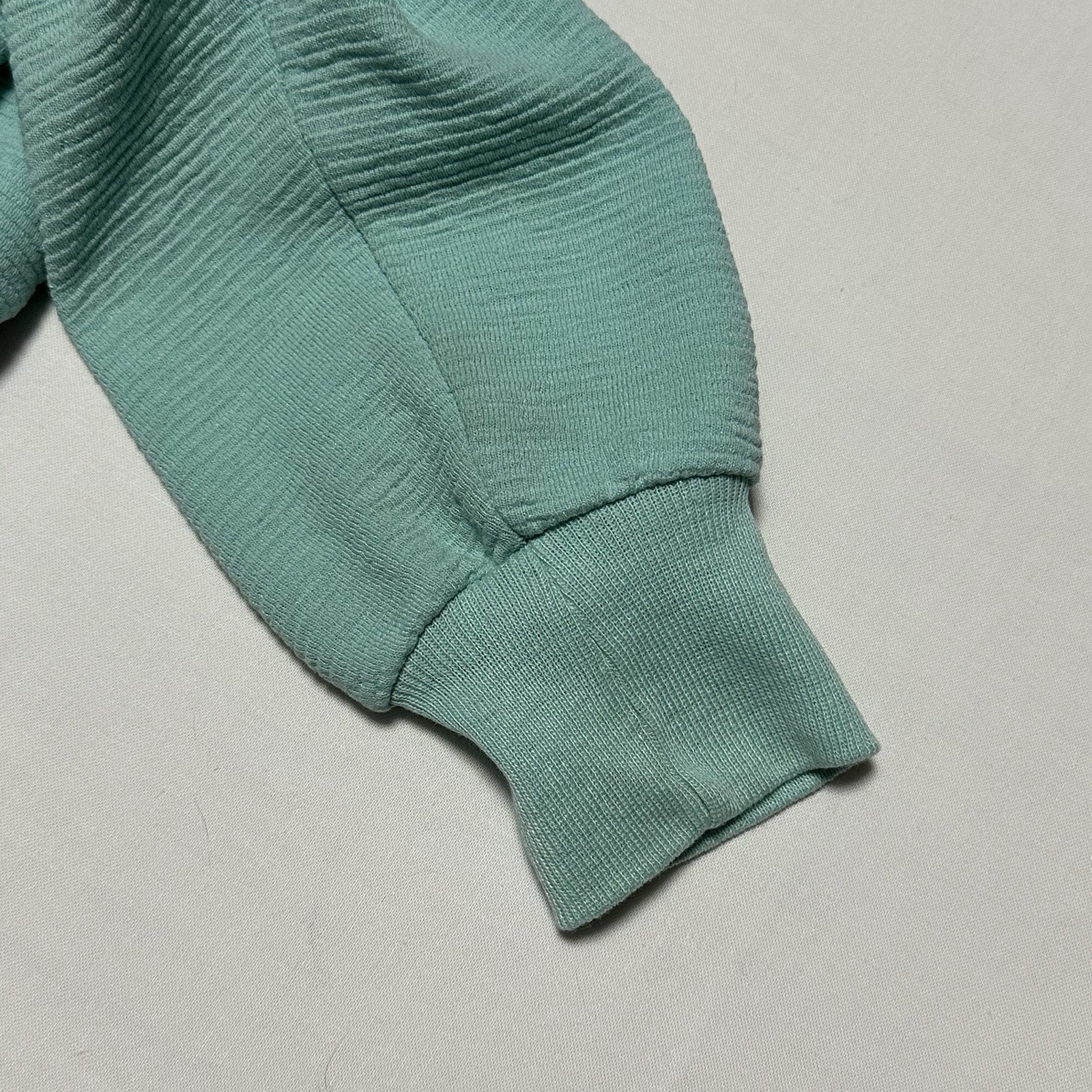 Vintage Ribbed Sea Foam Green Pullover