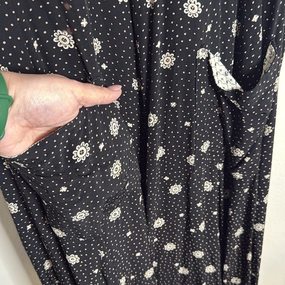 Vintage Janice McCarty Sleeveless Maxi Dress Size Large Cottagecore Boho