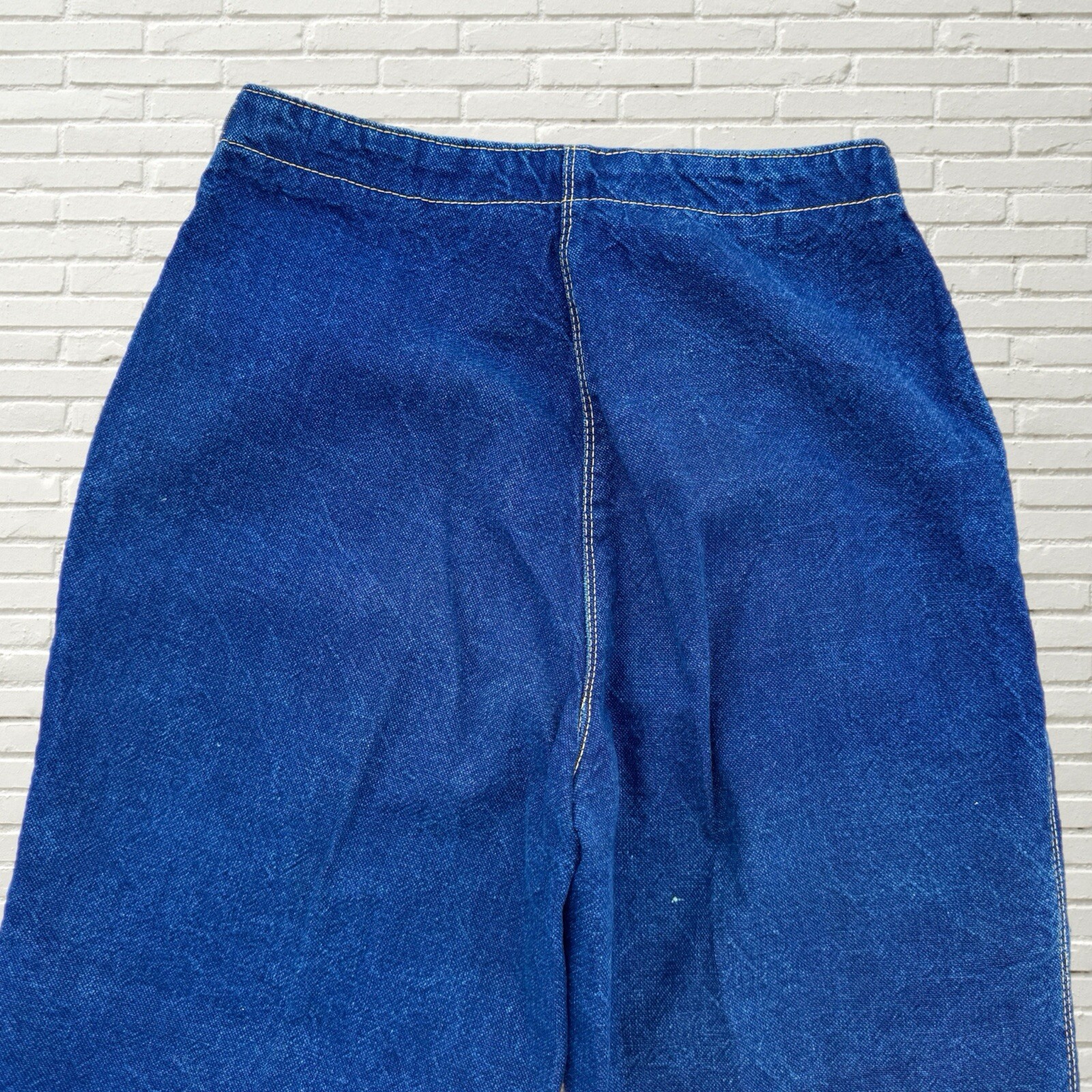 Vintage 80s Color Block Jeans – Double Zipper – Jou Jou Size S