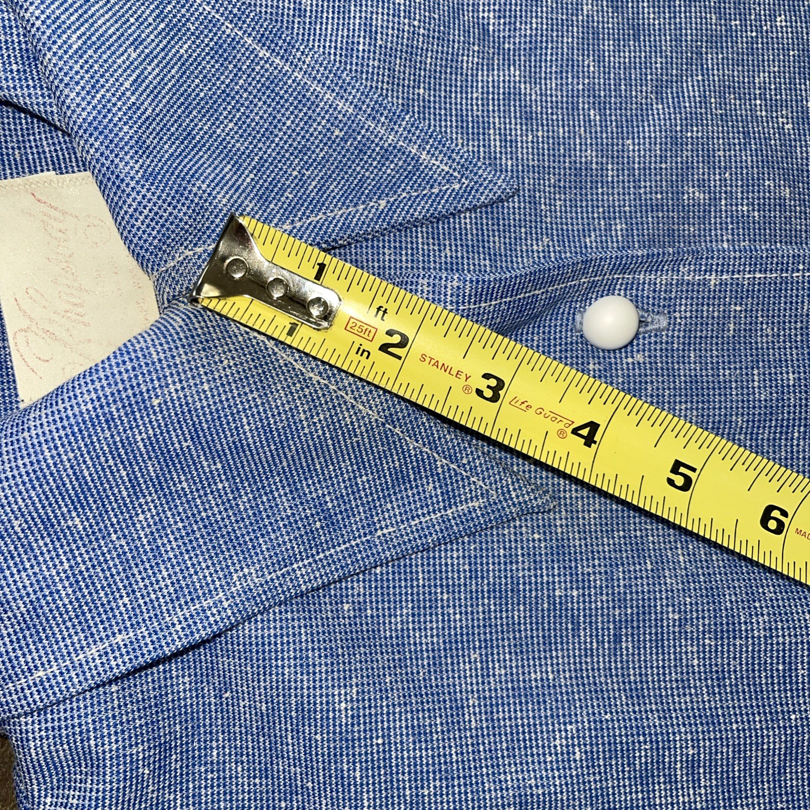Rhapsody By Glazier Vintage Button Up Shirt Blue Women *Read