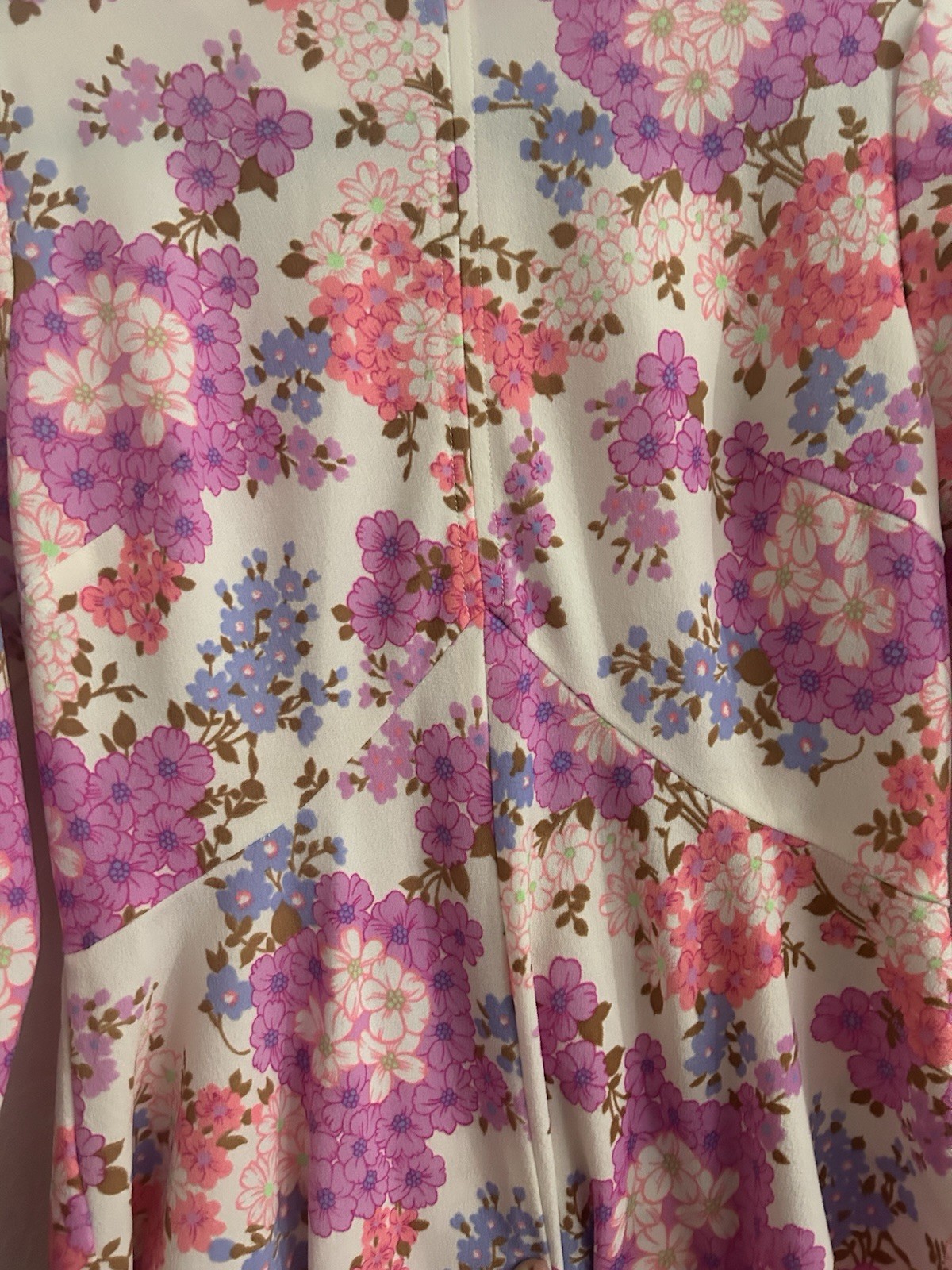 Vintage It’s Better Floral Print Retro 60s 70s Dress