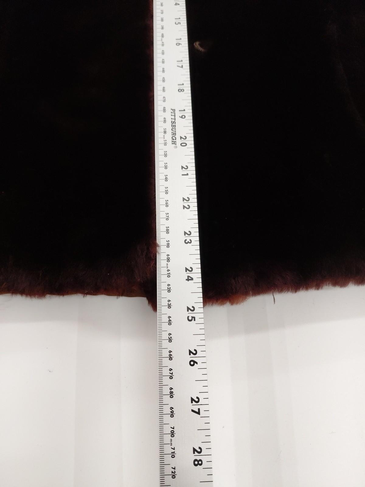 Womens Vintage Real Brown Fur Coat 1960s Small/Regular Unique Luxury Stripes