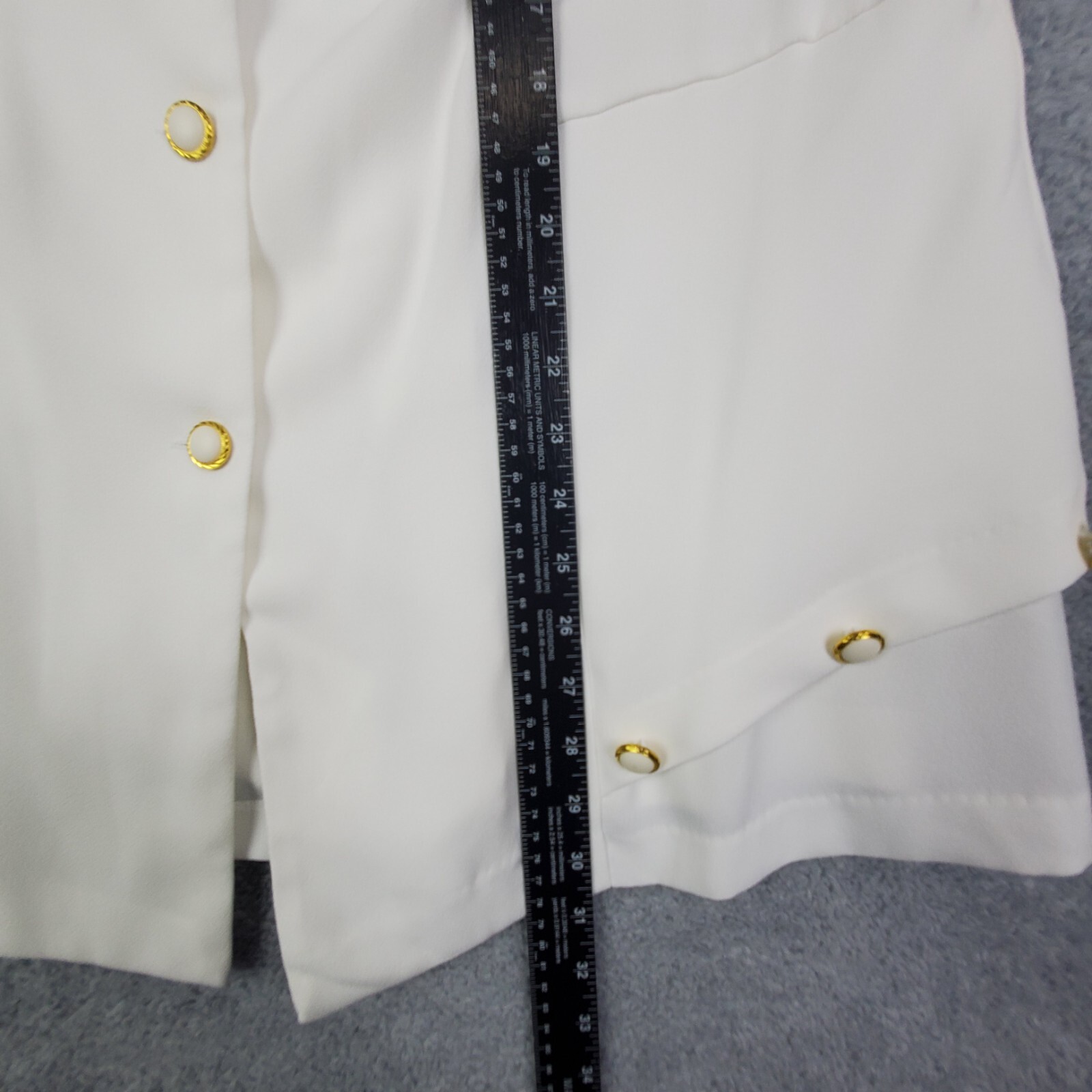 Vtg 80s Allison Woods Skirt Suit Sz 18 White Single Breast Jacket Flared Skirt