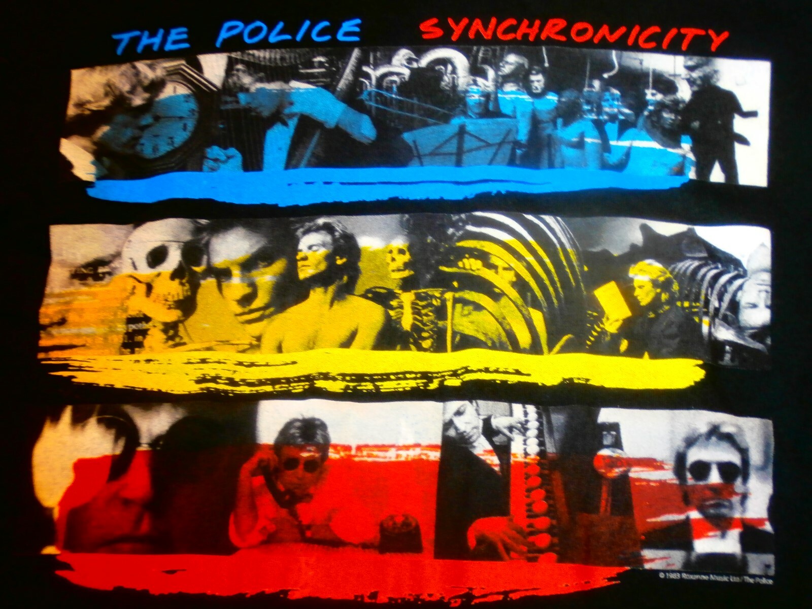 1983 THE POLICE SYNCHRONICITY T-Shirt S TOUR Crew UNIQUE TRUE VTG CHICA MERCH