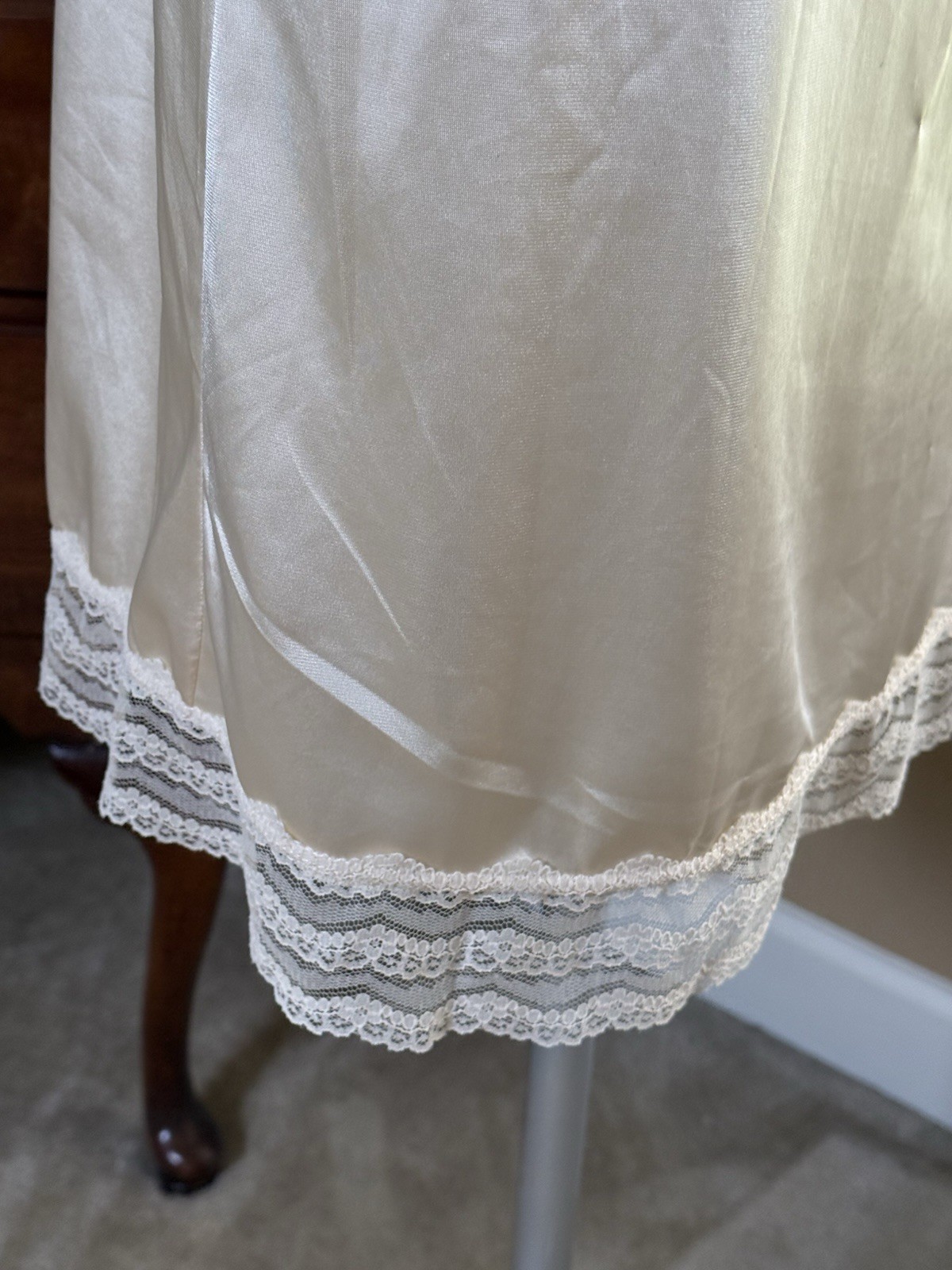Vintage BACKTALK Young Smoothie Strouse Adler Lace Bustier Bra Dress Slip 36D
