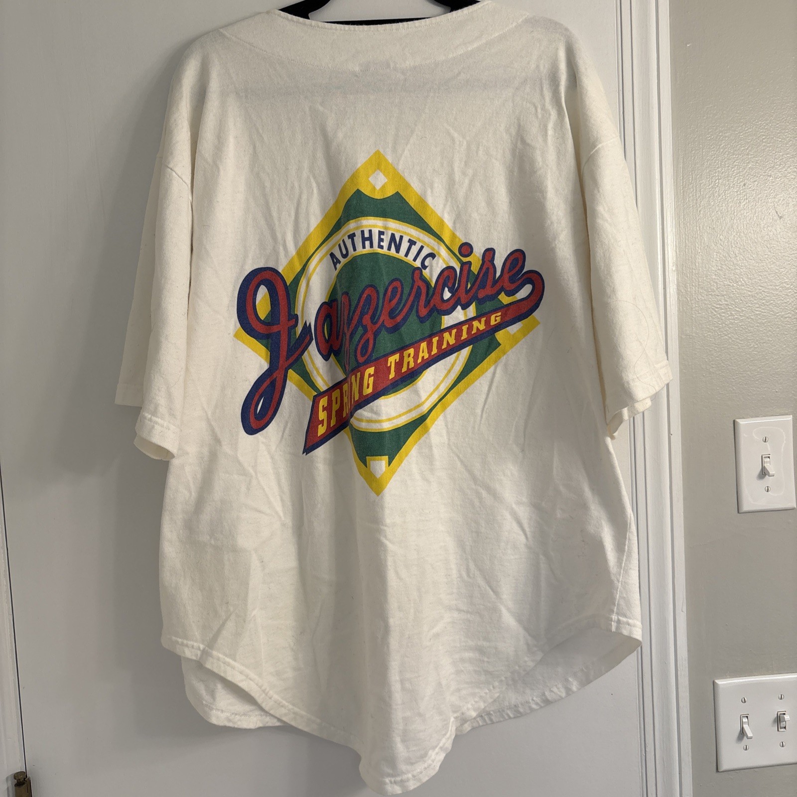 Vintage Jazzercise “Spring training” Jersey, 1980-1990s Size XL