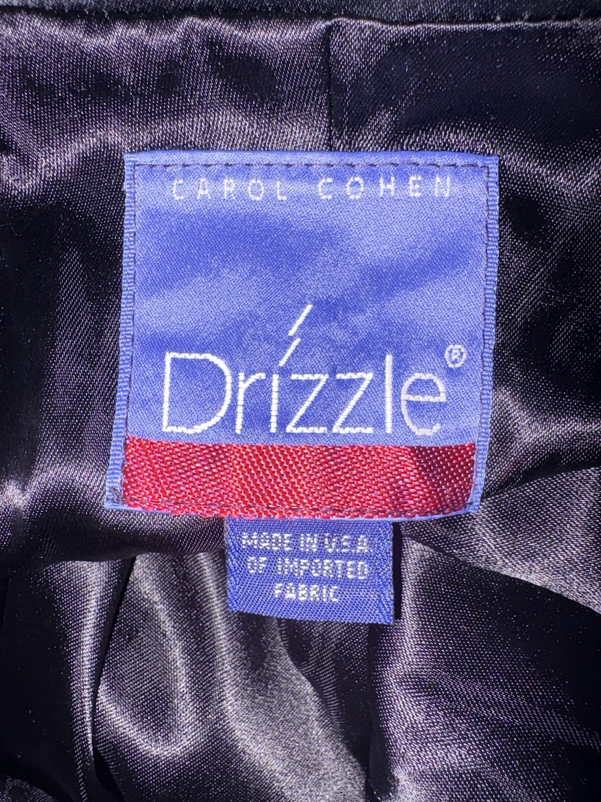 Vintage Drizzle Carol Cohen Black Velvet Cape Women’s One Size Fairycore Gothic