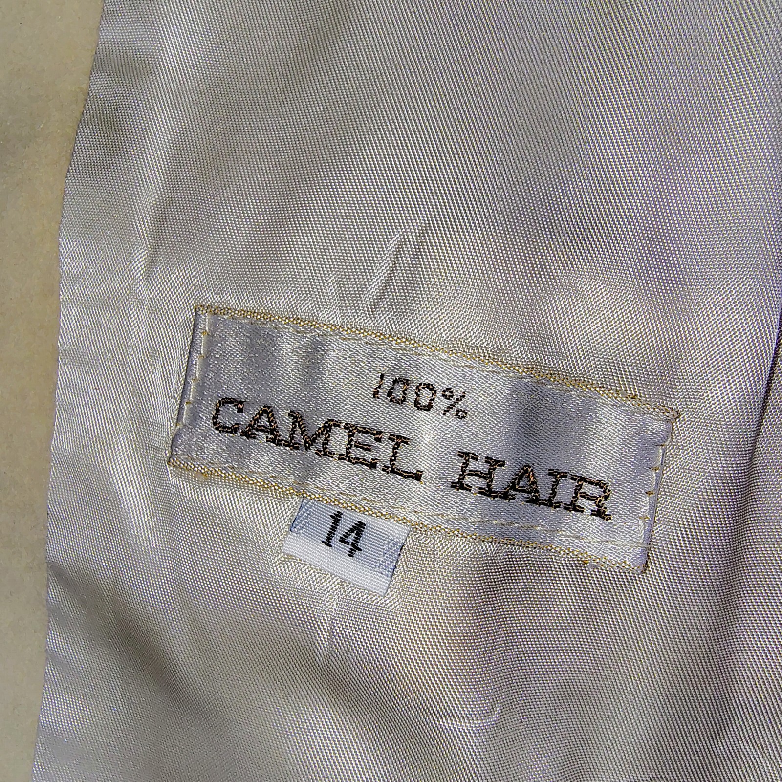 Vintage Barrie Pace Ltd Beige Camel Hair Blazer Size 14 Quiet Luxury Old Money