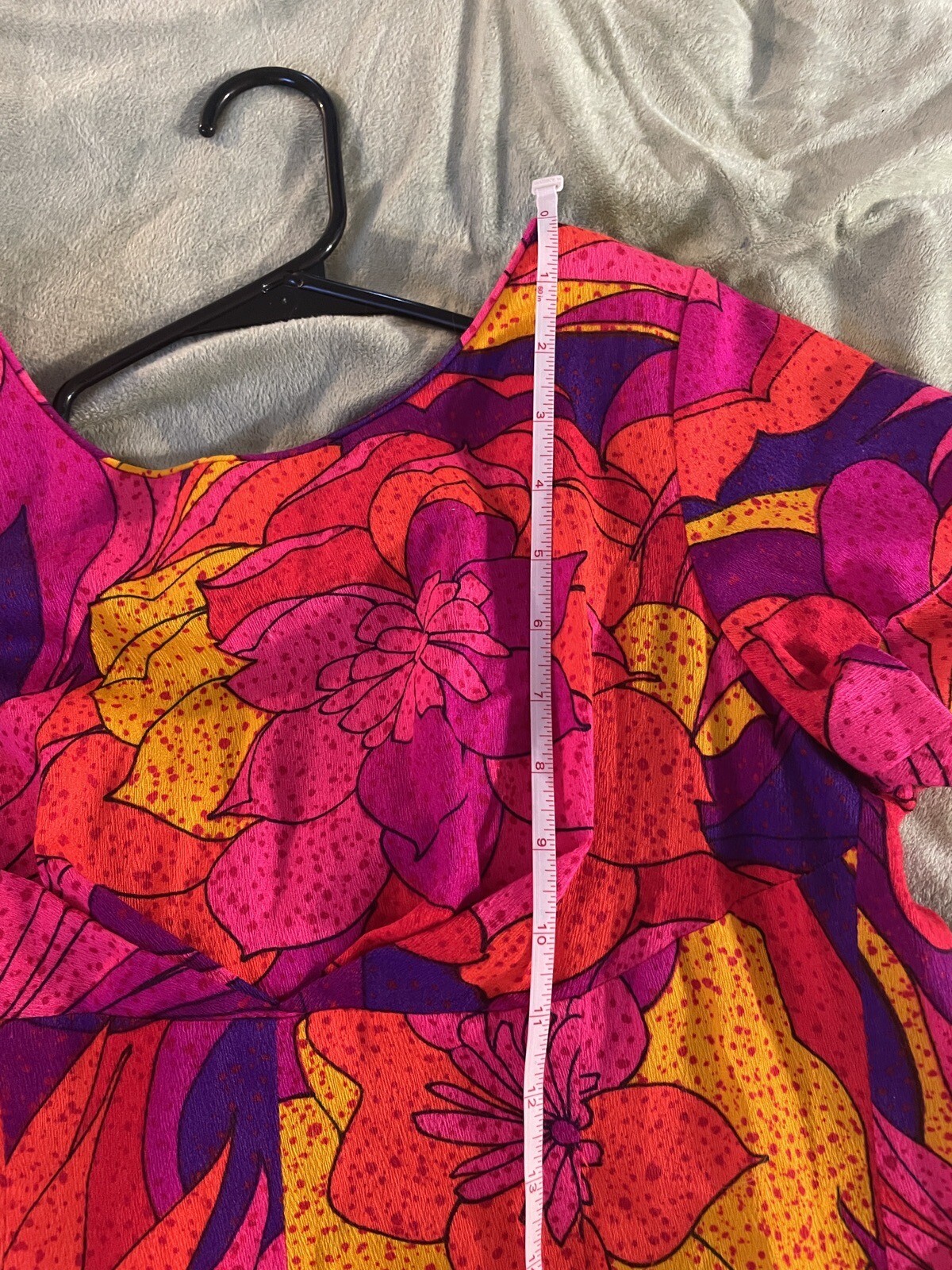 Sun Fashions Of Hawaii Honolulu Colorful 1970 1960 Dress Groovy Vintage Medium