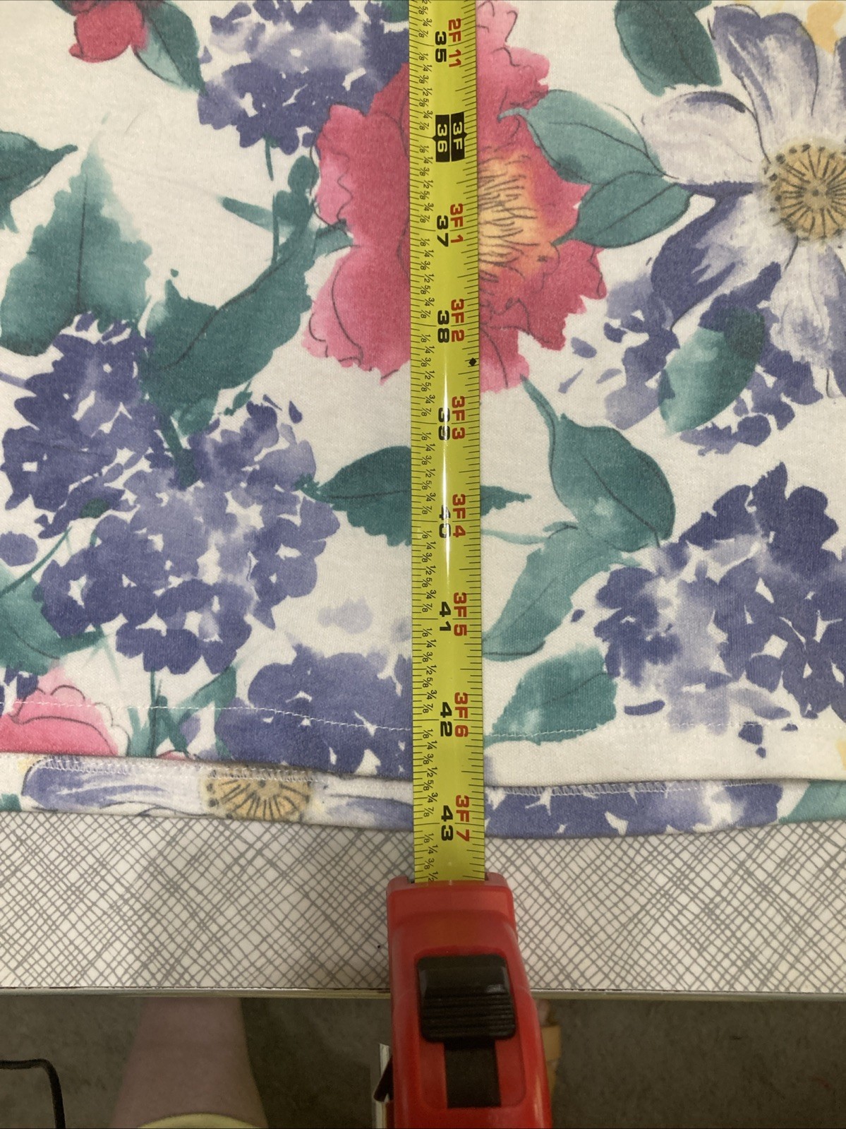 Vtg 80s 90s Floral Knit Polo Shift Dress Housedress Pockets USA Grandmacore 16