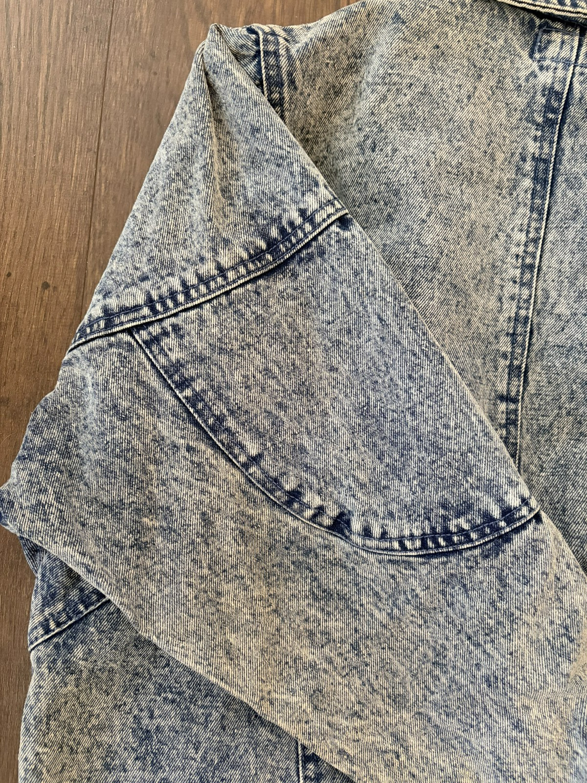 Vintage Limited Express Acid Wash Denim Jacket Batwing Oversized 80s 90s USA