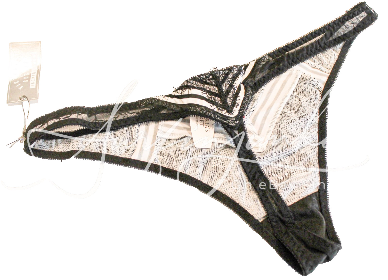 Victoria’s Secret Vintage Panties Panty Lace Thong Bikini FashionShow 2013 Large
